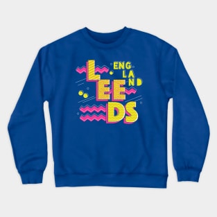 Retro 90s Leeds, England Crewneck Sweatshirt